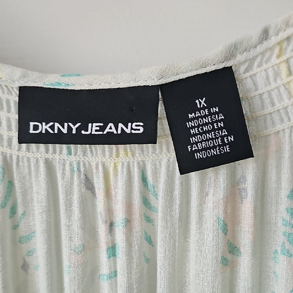 Dkny Mint Patterned Blouse - image 2